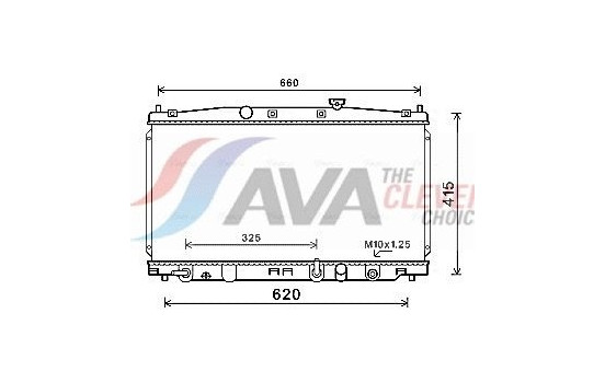 Radiator, engine cooling HD2288 Ava Quality Cooling