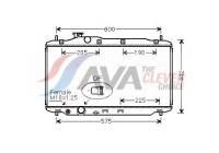 Radiator, engine cooling HD2306 Ava Quality Cooling
