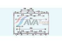 Radiator, engine cooling HD2313 Ava Quality Cooling