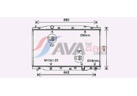 Radiator, engine cooling HD2315 Ava Quality Cooling