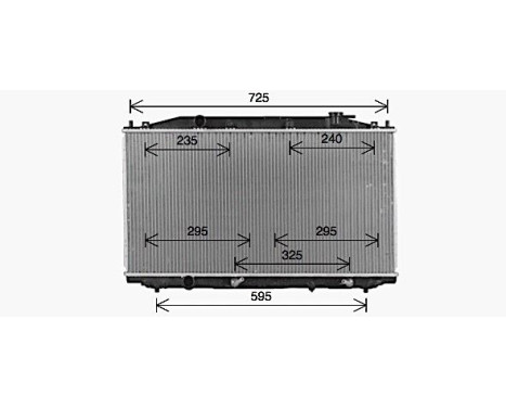 Radiator, engine cooling HD2324 Ava Quality Cooling