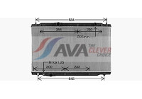 Radiator, engine cooling HD2334 Ava Quality Cooling