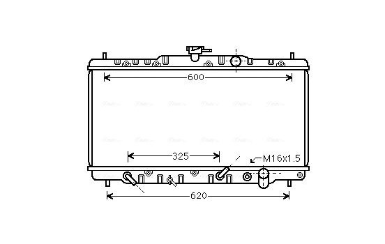 Radiator, engine cooling HDA2053 Ava Quality Cooling