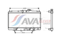 Radiator, engine cooling HDA2119 Ava Quality Cooling