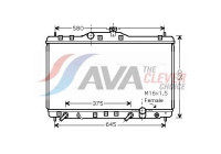 Radiator, engine cooling HDA2173 Ava Quality Cooling