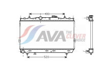 Radiator, engine cooling HY2095 Ava Quality Cooling
