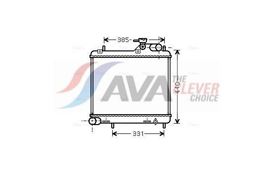 Radiator, engine cooling HY2125 Ava Quality Cooling