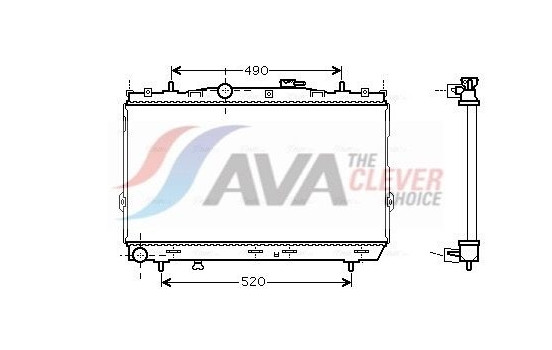 Radiator, engine cooling HY2185 Ava Quality Cooling