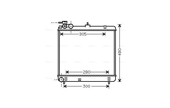 Radiator, engine cooling HY2192 Ava Quality Cooling