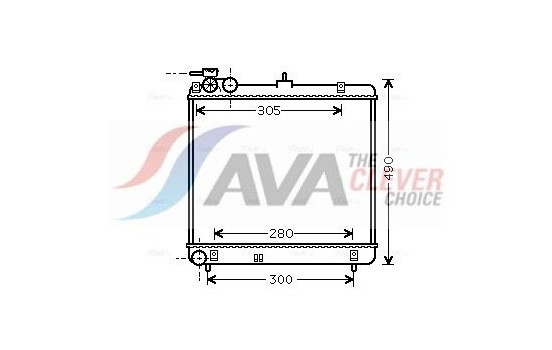 Radiator, engine cooling HY2192 Ava Quality Cooling