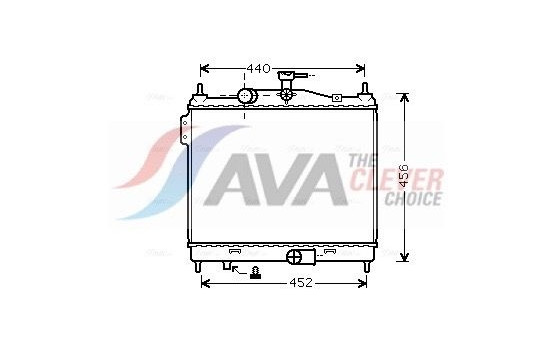 Radiator, engine cooling HY2206 Ava Quality Cooling
