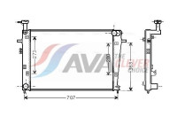 Radiator, engine cooling HY2275 Ava Quality Cooling