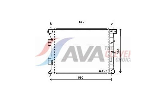 Radiator, engine cooling HY2338 Ava Quality Cooling