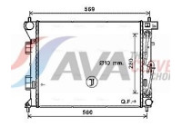 Radiator, engine cooling HY2351 Ava Quality Cooling