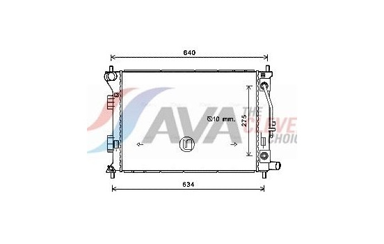 Radiator, engine cooling HY2390 Ava Quality Cooling