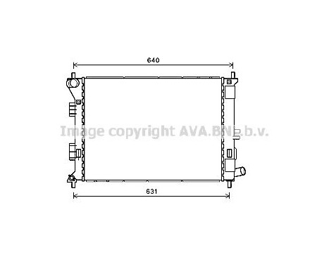 Radiator, engine cooling HY2420 Ava Quality Cooling
