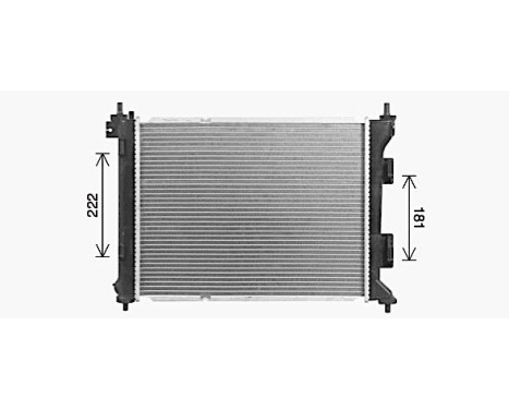 Radiator, engine cooling HY2479 Ava Quality Cooling, Image 2