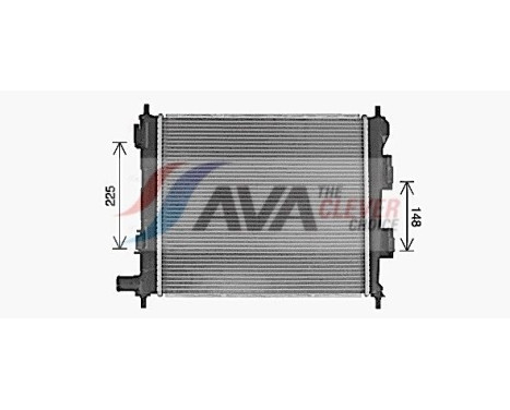 Radiator, engine cooling HY2488 Ava Quality Cooling
