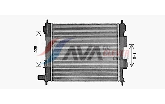 Radiator, engine cooling HY2488 Ava Quality Cooling