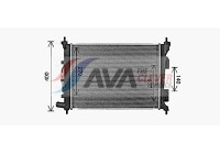 Radiator, engine cooling HY2490 Ava Quality Cooling