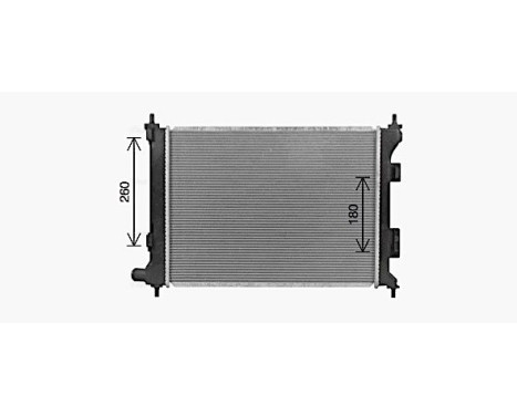 Radiator, engine cooling HY2492 Ava Quality Cooling, Image 2