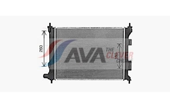 Radiator, engine cooling HY2492 Ava Quality Cooling
