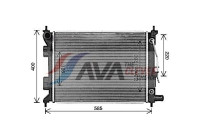 Radiator, engine cooling HY2493 Ava Quality Cooling