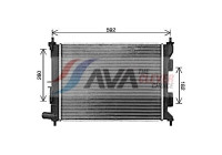 Radiator, engine cooling HY2494 Ava Quality Cooling