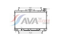 Radiator, engine cooling HYA2044 Ava Quality Cooling