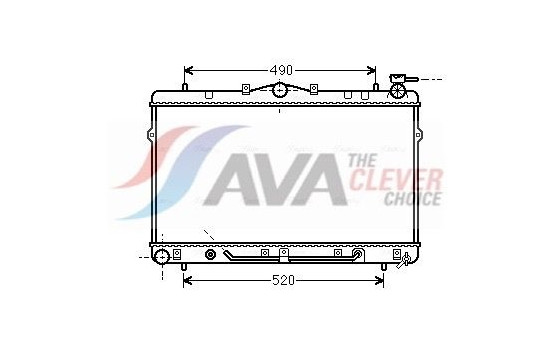 Radiator, engine cooling HYA2044 Ava Quality Cooling