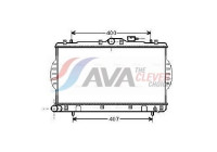 Radiator, engine cooling HYA2047 Ava Quality Cooling