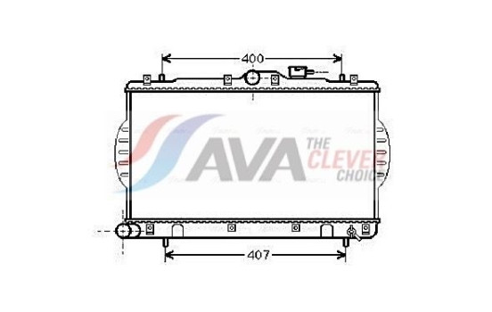 Radiator, engine cooling HYA2047 Ava Quality Cooling