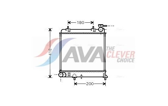 Radiator, engine cooling HYA2085 Ava Quality Cooling