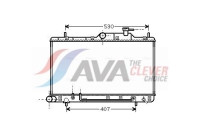 Radiator, engine cooling HYA2086 Ava Quality Cooling