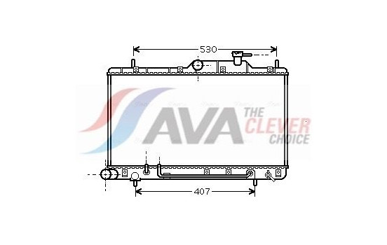 Radiator, engine cooling HYA2086 Ava Quality Cooling