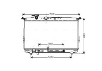 Radiator, engine cooling HYA2107 Ava Quality Cooling