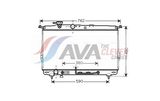 Radiator, engine cooling HYA2107 Ava Quality Cooling