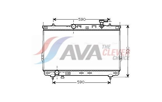 Radiator, engine cooling HYA2109 Ava Quality Cooling
