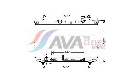Radiator, engine cooling HYA2110 Ava Quality Cooling