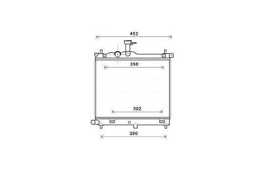 Radiator, engine cooling HYA2291 Ava Quality Cooling