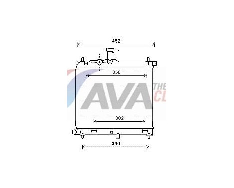 Radiator, engine cooling HYA2291 Ava Quality Cooling