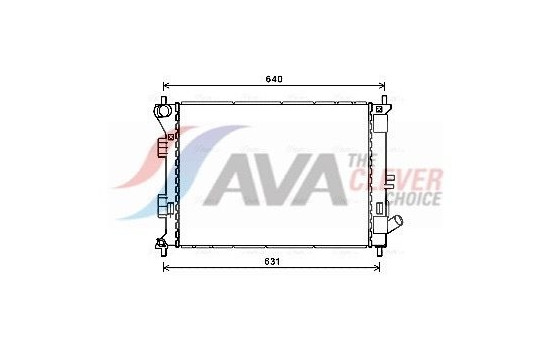 Radiator, engine cooling HYA2335 Ava Quality Cooling