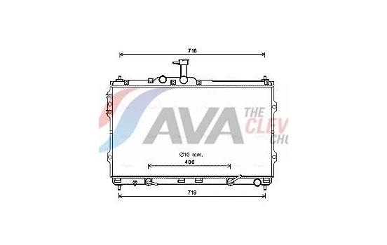 Radiator, engine cooling HYA2402 Ava Quality Cooling