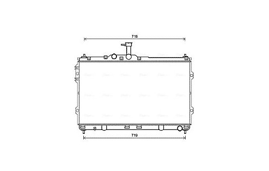 Radiator, engine cooling HYA2418 Ava Quality Cooling