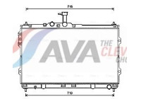 Radiator, engine cooling HYA2418 Ava Quality Cooling