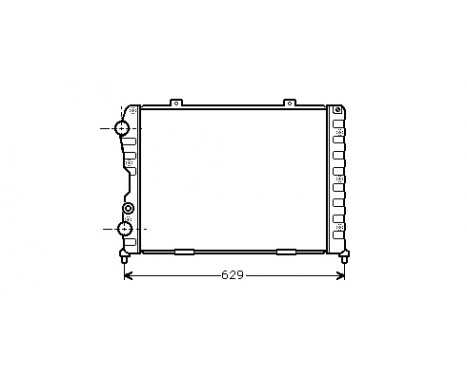 Radiator, engine cooling *** IR PLUS *** 01002056 International Radiators Plus