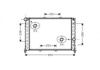 Radiator, engine cooling *** IR PLUS *** 01002091 International Radiators Plus