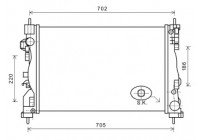 Radiator, engine cooling *** IR PLUS *** 01002119 International Radiators Plus