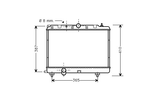 Radiator, engine cooling *** IR PLUS *** 02002120 International Radiators Plus