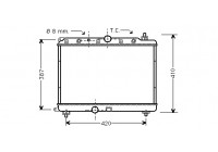 Radiator, engine cooling *** IR PLUS *** 02002153 International Radiators Plus